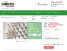 Tablet Screenshot of cooperpest.com